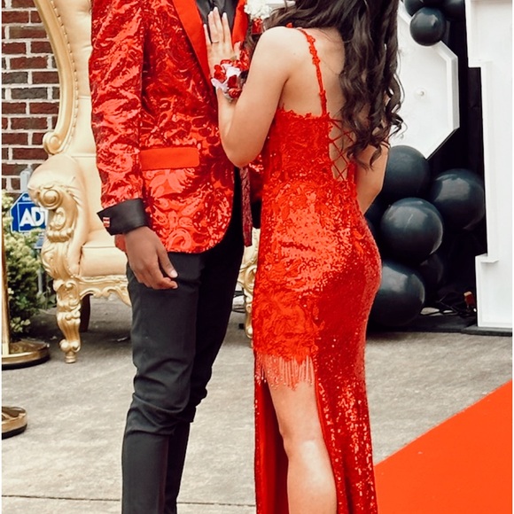 Red Prom Dress - Picture 2 of 3